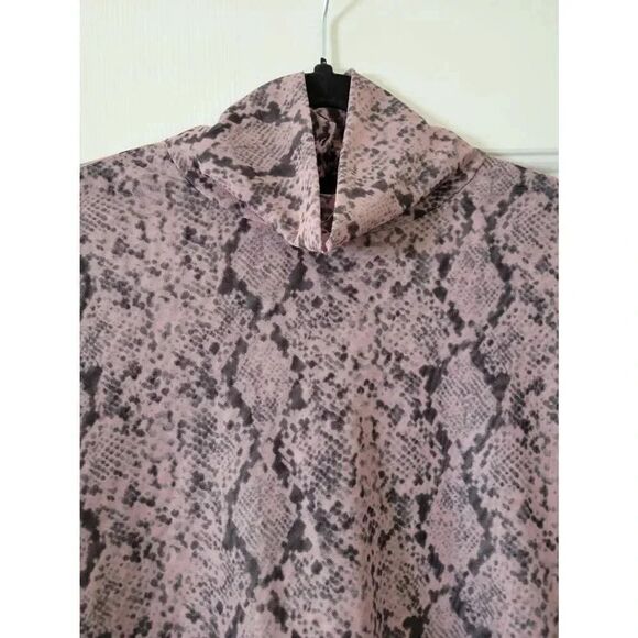 CINQ A SEPT Python Turtleneck In Sea Fog L - Picture 9 of 12